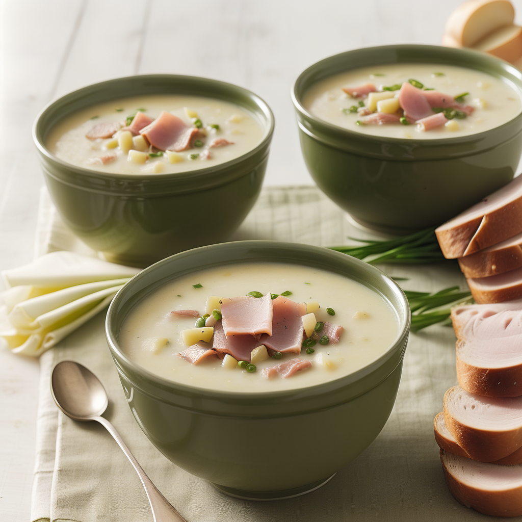 potato leek and ham soup
