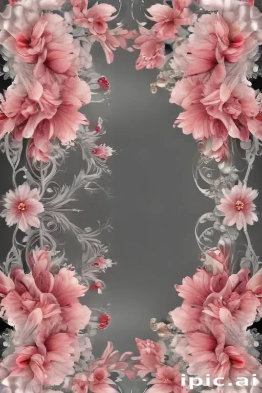 transparent flower border