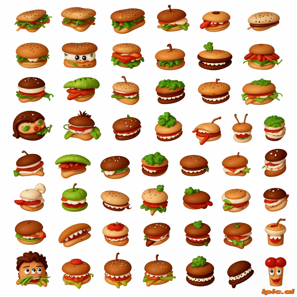 animated food