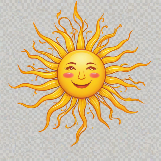 sun clip art transparent background