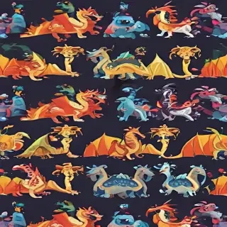 cartoon dragons