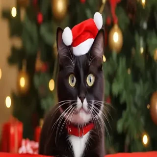 christmas cat background