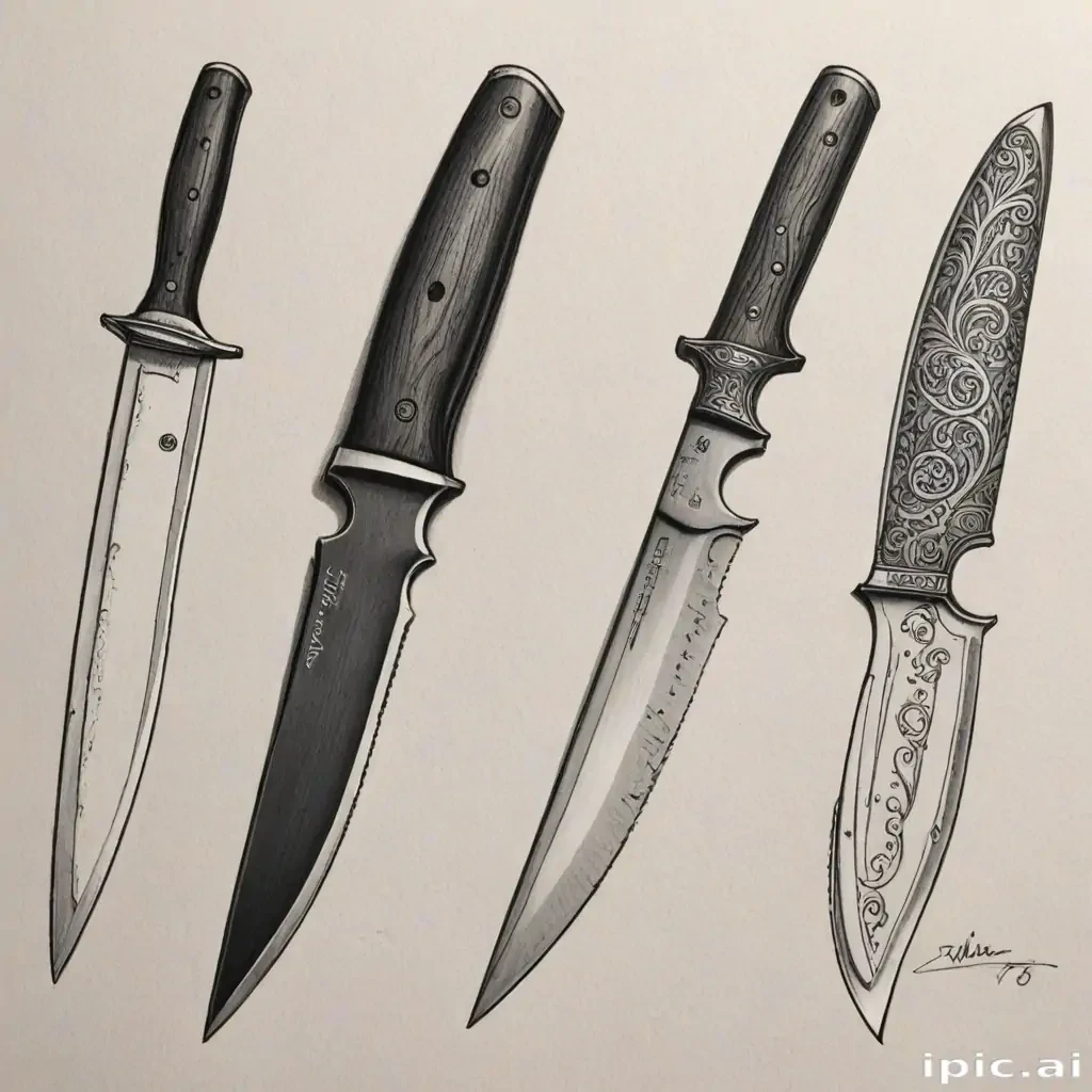 knife drawings