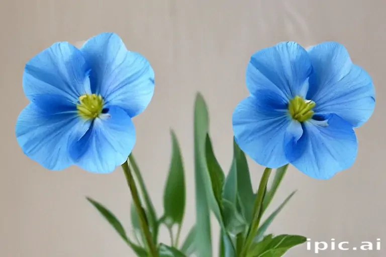 transparent blue flowers