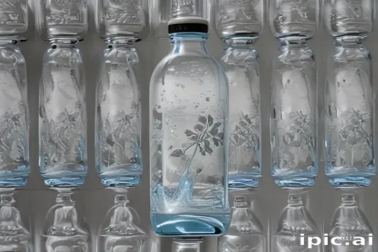 water bottle drawing