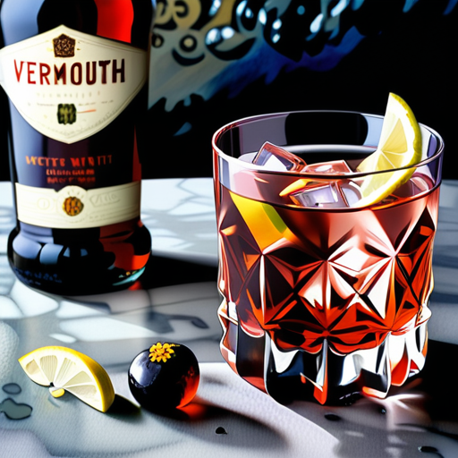 sweet vermouth on the rocks with a twist