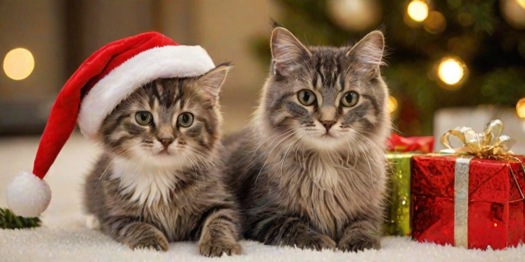 merry christmas cats images