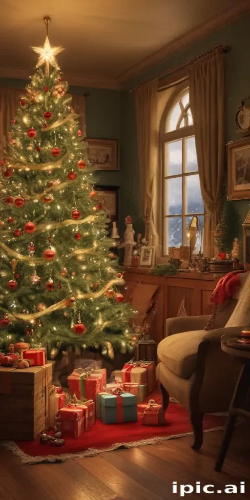 retro christmas image