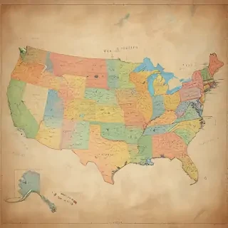 map united states