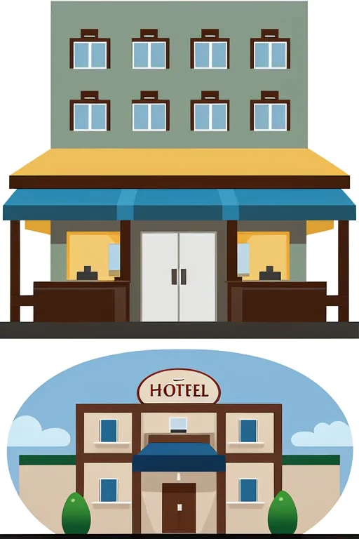 clipart of hotel