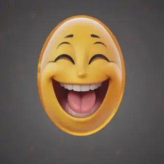transparent laughing emoji