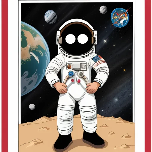 astronaut cartoon