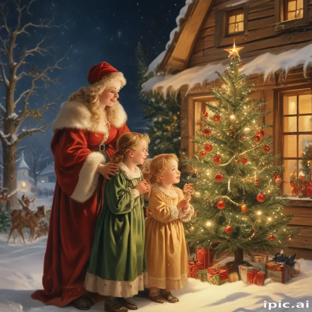 vintage christmas images to print
