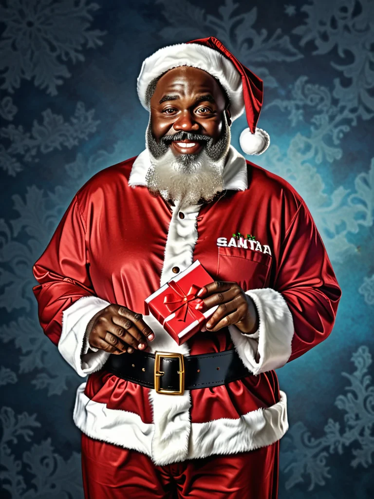 image of black santa