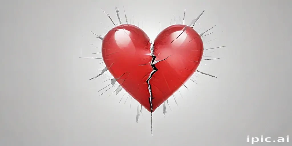 transparent broken heart