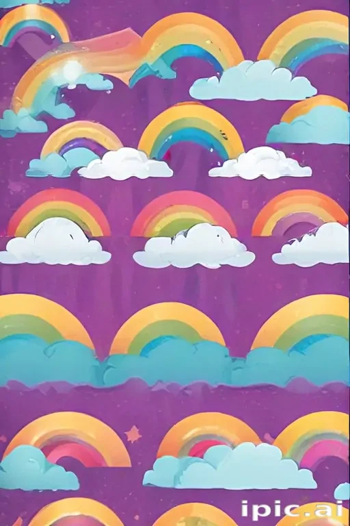 cute rainbow background