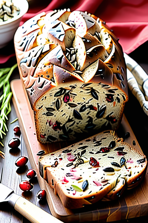 wild rice and cranberry bread