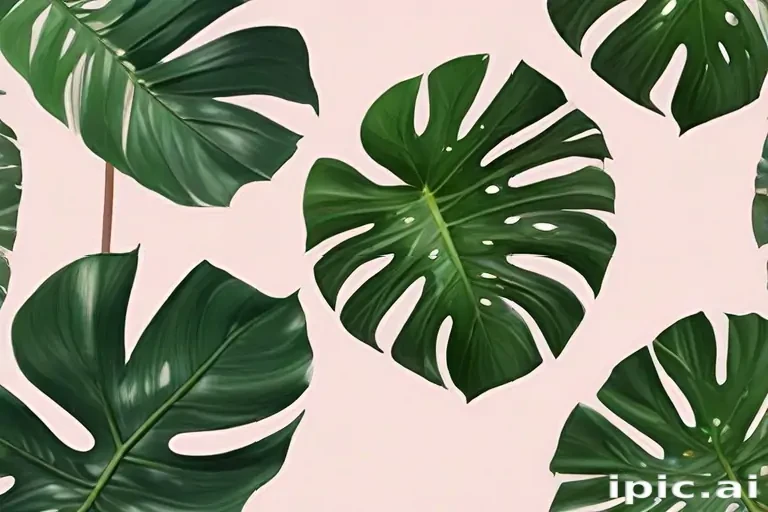 aesthetic monstera wallpaper