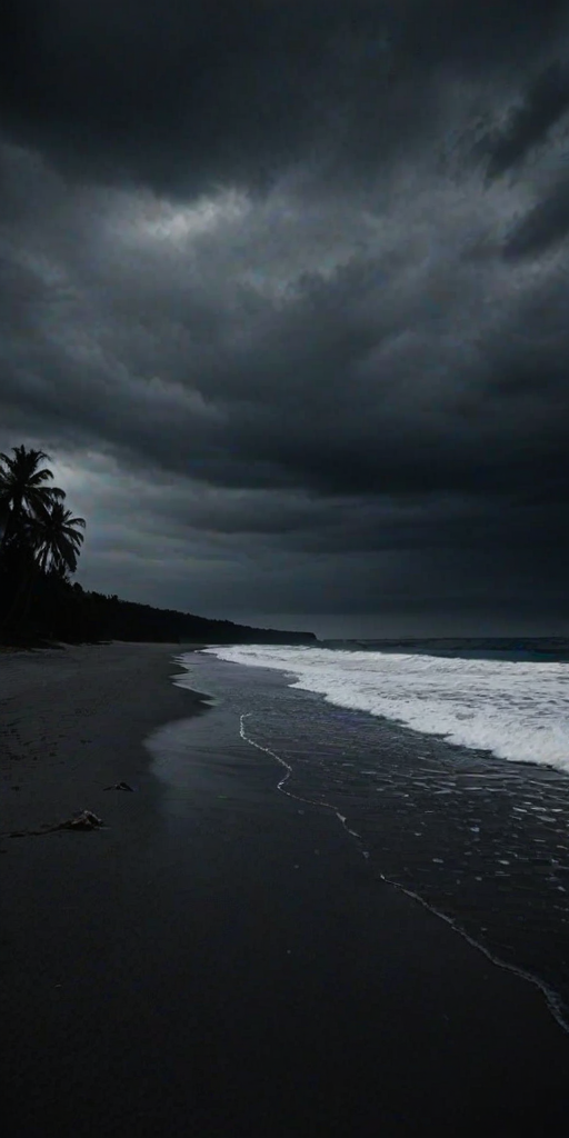 dark beach wallpaper