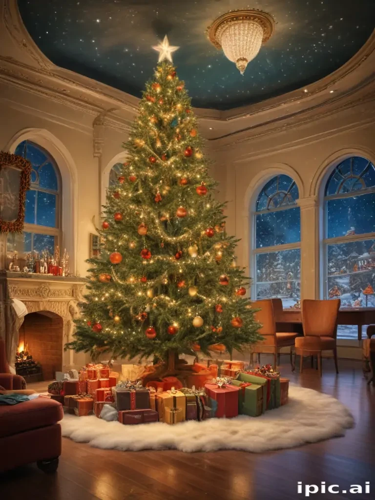 retro christmas image