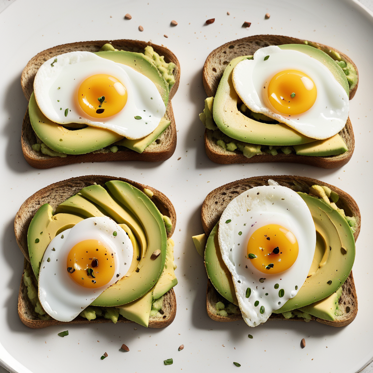 avocado toast with egg calories