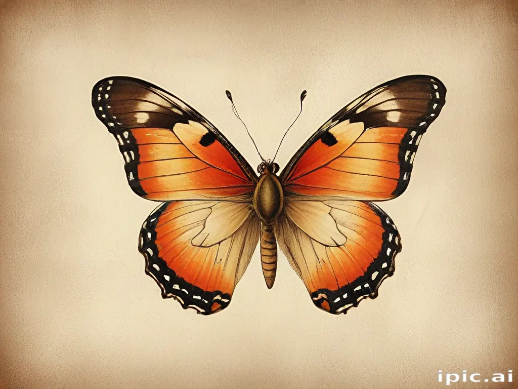 vintage butterfly illustration