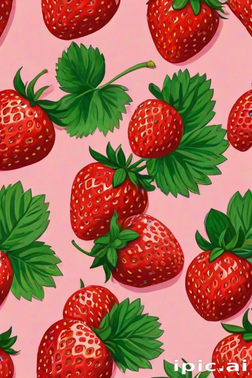 strawberry wallpaper aesthetic