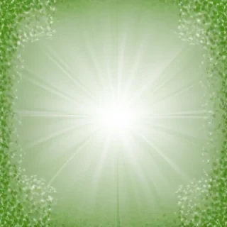 green background white