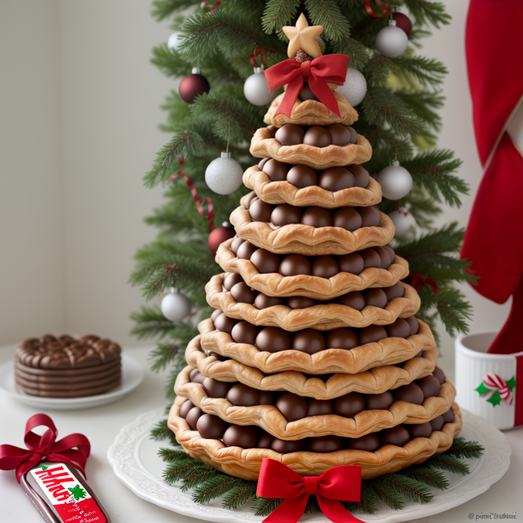nutella puff pastry christmas tree