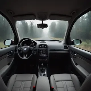 inside car background