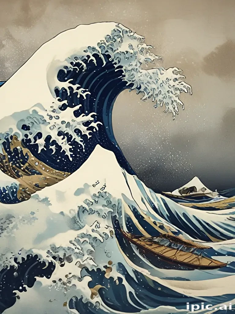 great wave wallpaper
