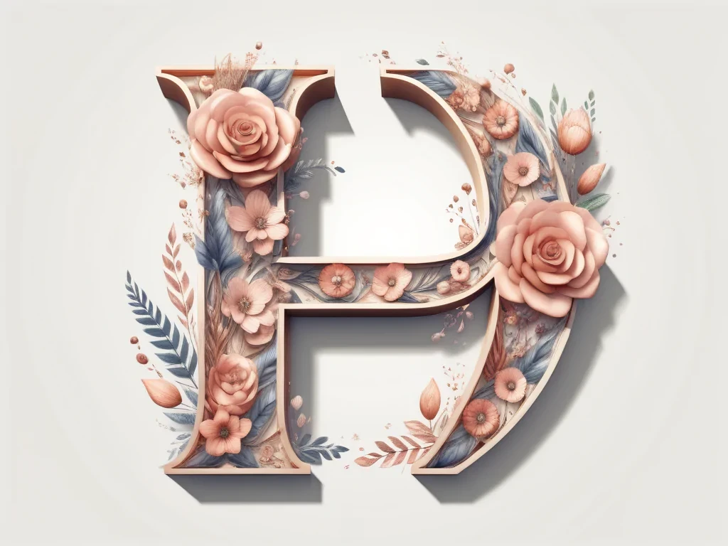 floral font