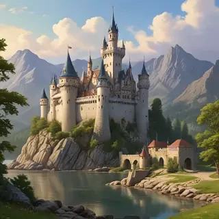 cartoon of castle