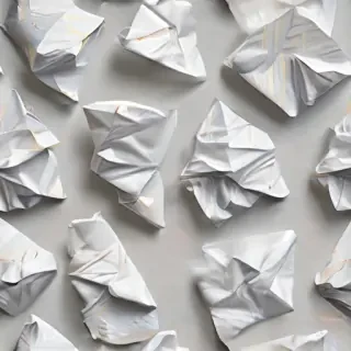 crumpled up paper