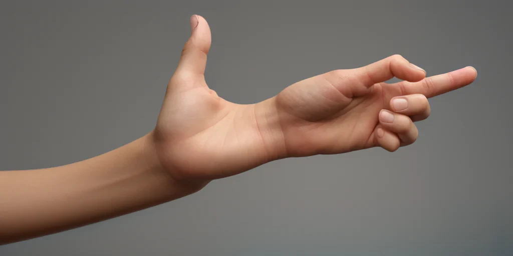 finger pointing png