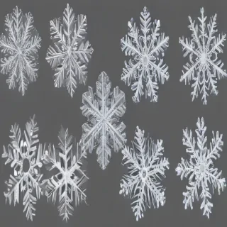 transparent snowflakes