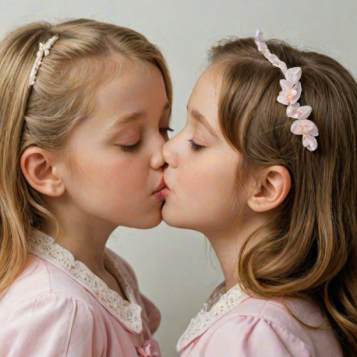 2 girls kissing