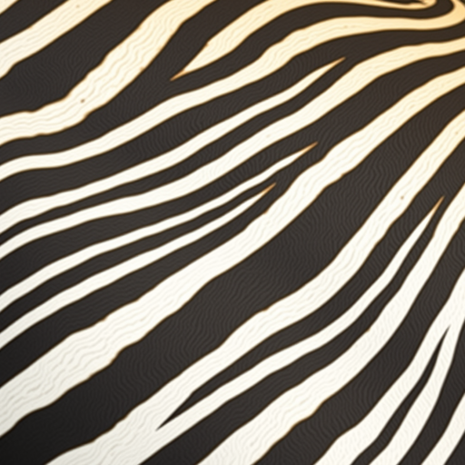 Generate a high-resolution image of a zebra stripe pattern with dynamic flowing lines, close-up view, shot on a DSLR camera with a 50mm lens, aperture f/2.8, ISO 100, natural light for clarity and contrast.