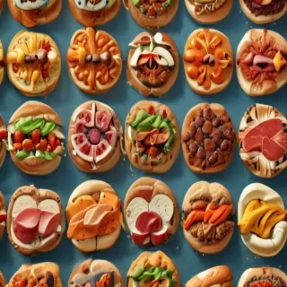 animated food