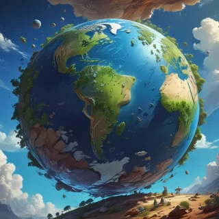 cartoon picture planet earth