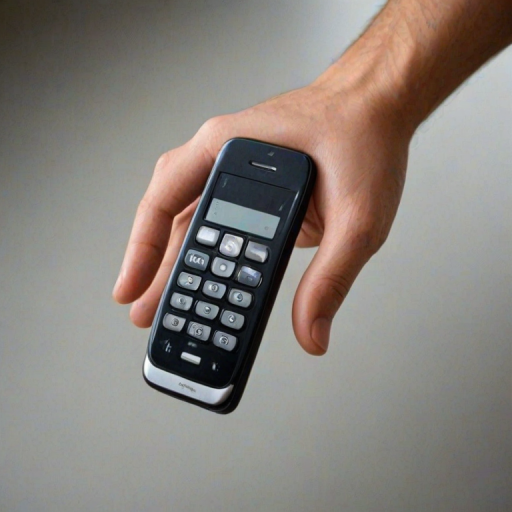 phone with hand