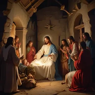 jesus at christmas images