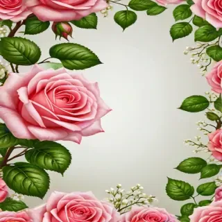 rose border png