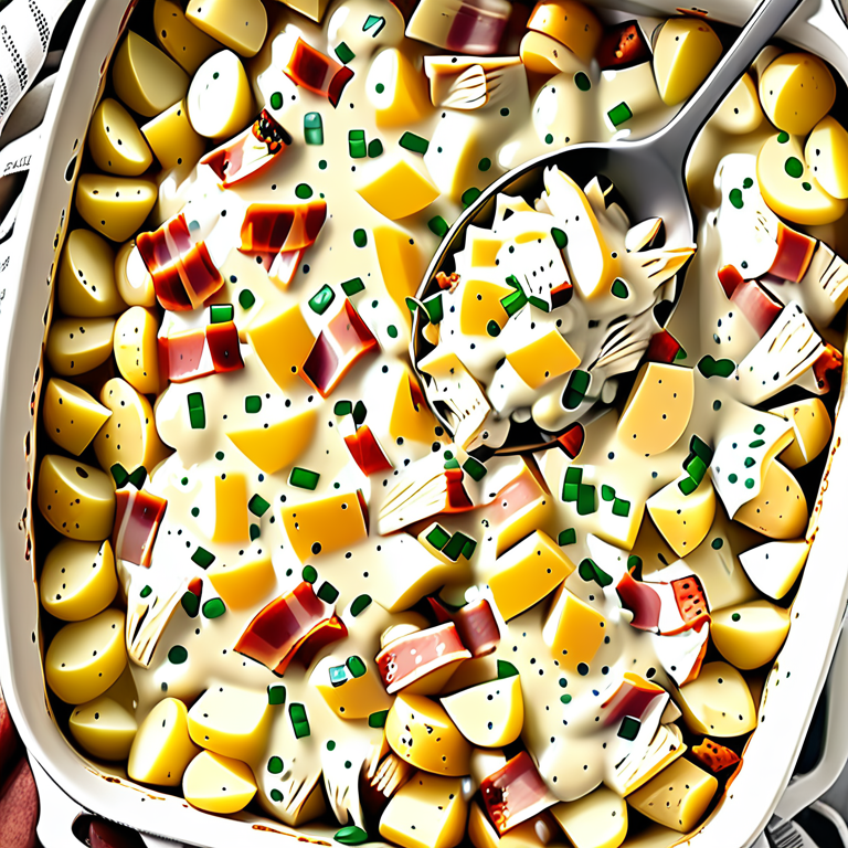 chicken bacon ranch casserole with potatoes