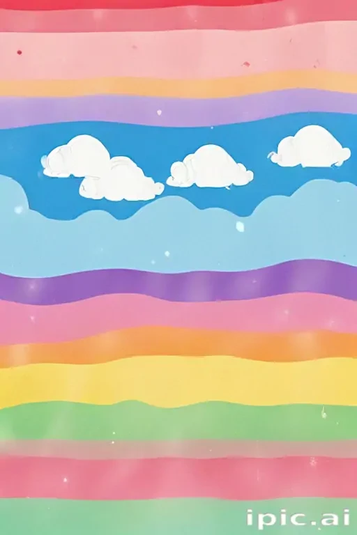 cute rainbow background