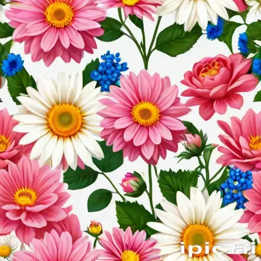 flowers clip art transparent background