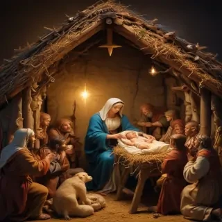 images of the manger scene