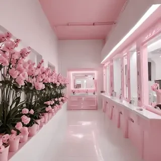 pink and white aesthetic