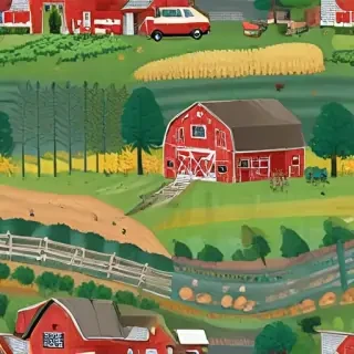 background of a farm