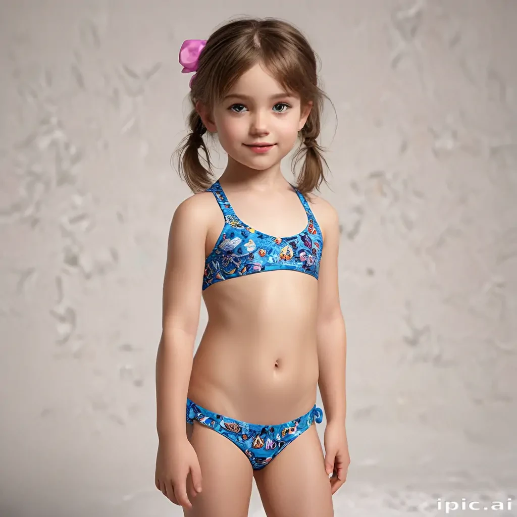 ai art little girl bikini
